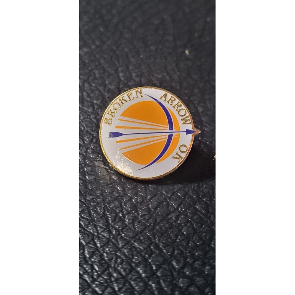 New Broken Arrow, Oklahoma Lapel/Hat‎ Cap  Pin Enamel Oklahoma